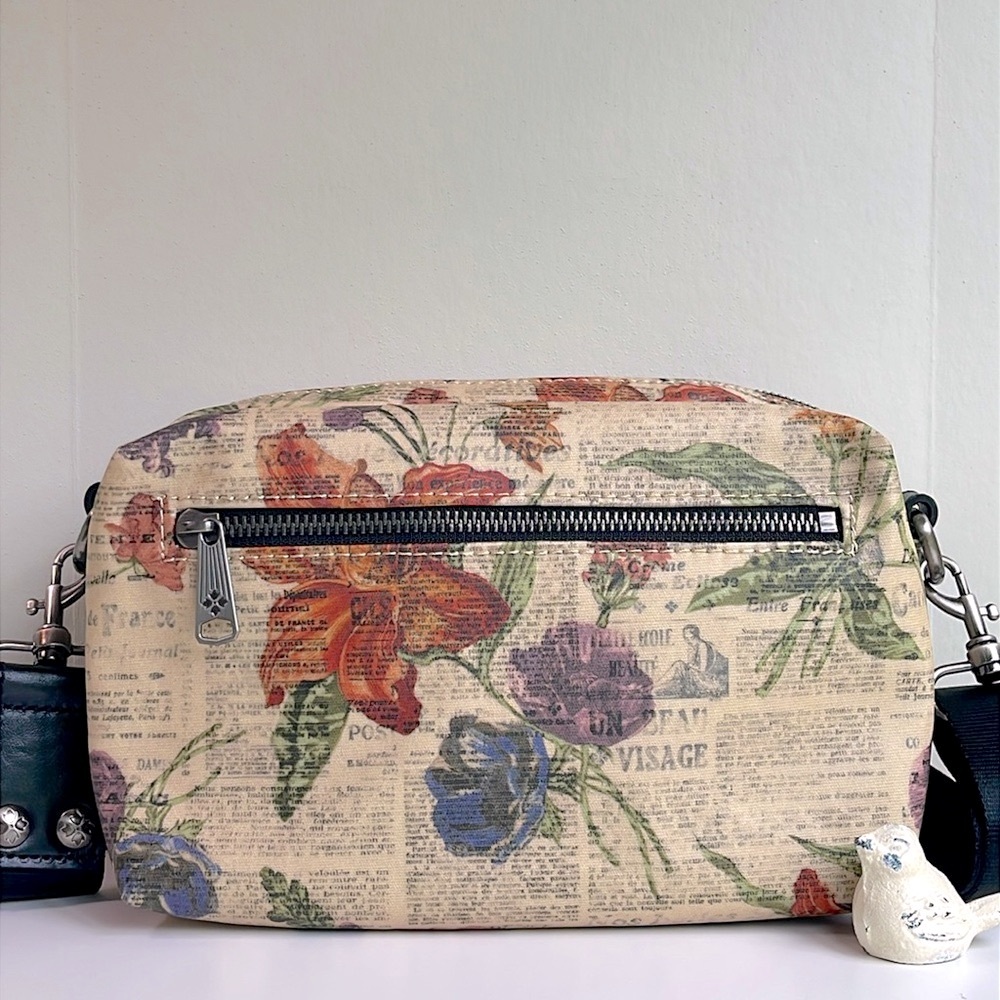 Patricia Nash Floral Print Crossbody Bag Set in Cream, Orange, Purple, Green - Picture 2 of 16